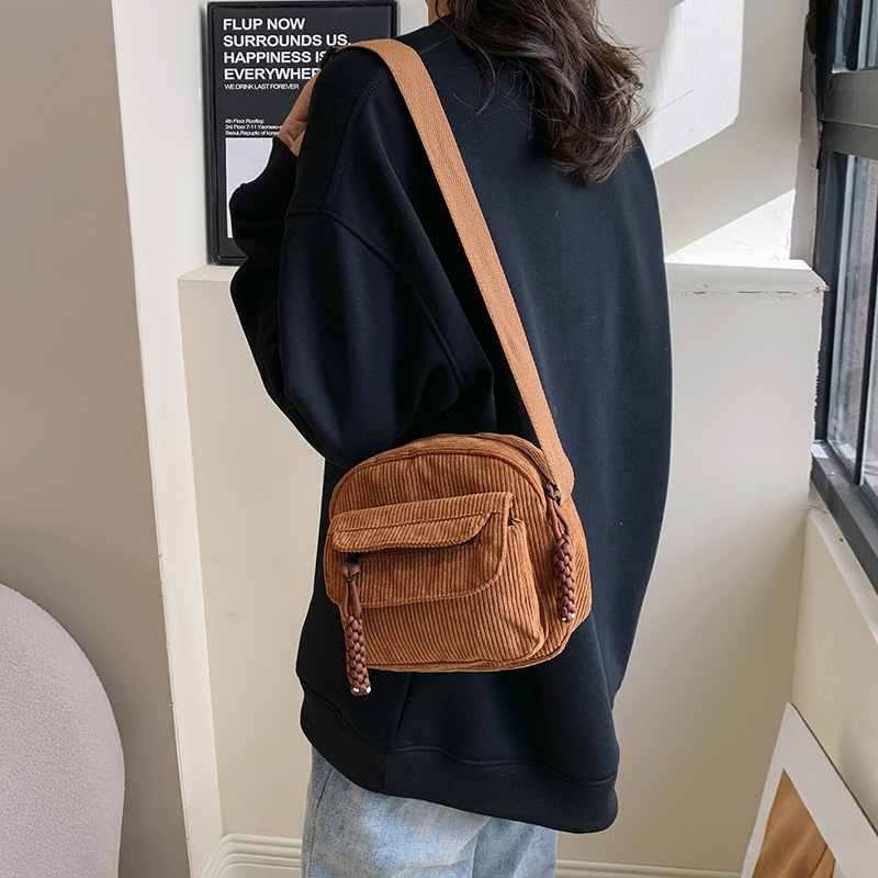 Wholesale High Quality Ladies Crossbody Bag With Custom Eco Friendly Corduroy Crossbody Bags For Women