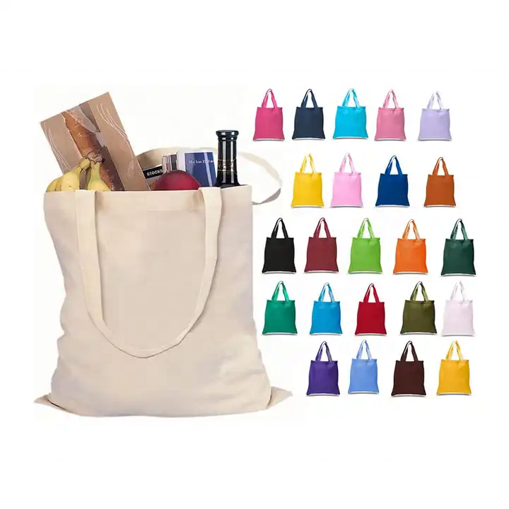 Hot Sale Eco Friendly Reusable Designer Cloth Canvas Cotton Shopping Tote Bag With Custom Logo Printed