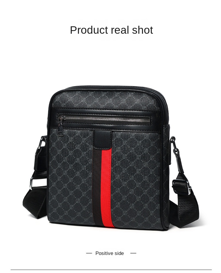 Large Capacity Classic Men's High-End Satchel Fashionable Business Crossbody Shoulder Bag and Messenger Bag Casual Style