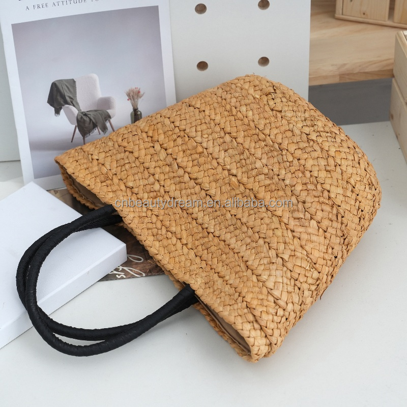 Corn husk cotton rope braided bag 2