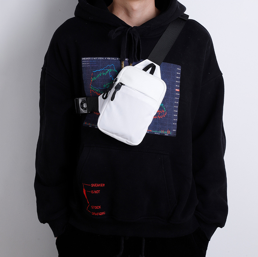 Multifunctional Outdoor Sports Fanny Pack Nylon Single Shoulder Sling Bags Casual Zipper Small Crossbody Chest Bag