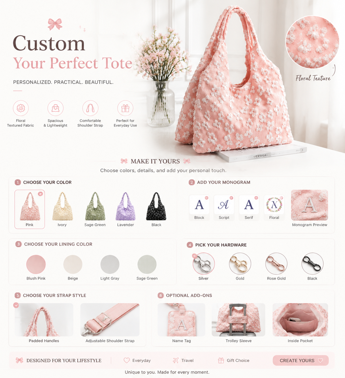 Summer New Arrival Stylish Minimalist Single Strap Zip Closure Fashionable Shoulder Bag