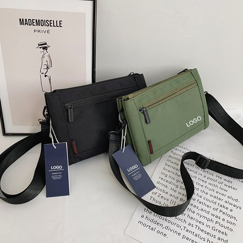 New Trendy Portable Casual Minimalist Light-Weight Messenger Bag Crossbody Bag With Custom Printed Logo