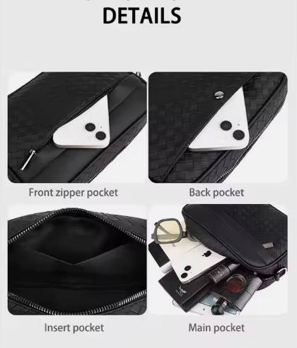 Wholesale High-Quality Factory Custom Shoulder Bag Classic Fashionable Vintage Crossbody Bag Pu Leather Messenger Bag For Men