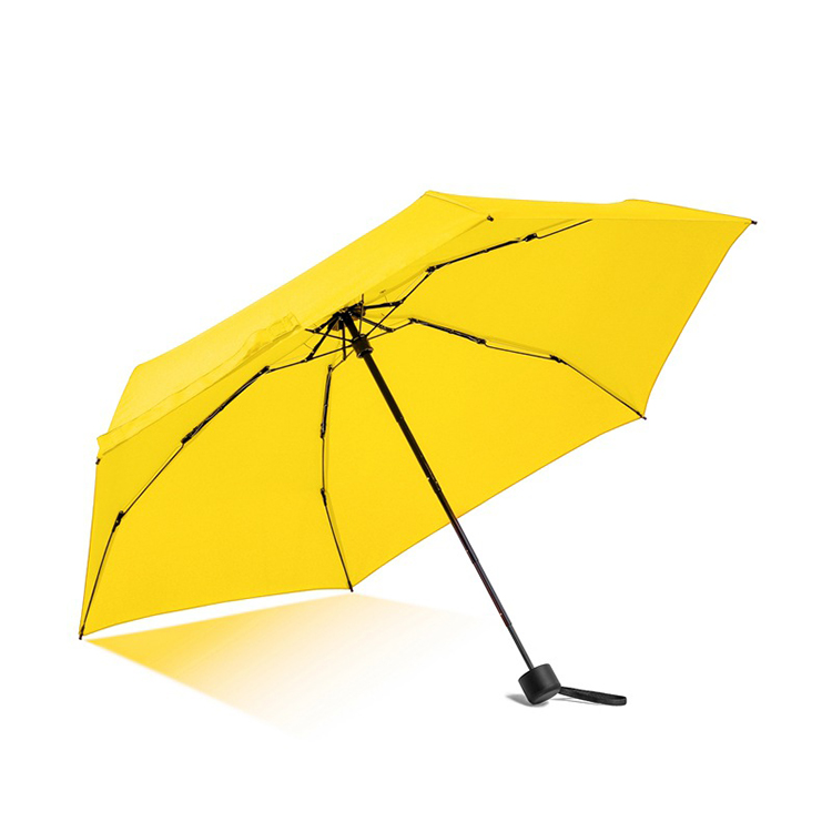 Wholesale Cheap Mini Capsule 5 Fold Umbrella Manual Open Colorful Portable Bag Umbrella for Lady