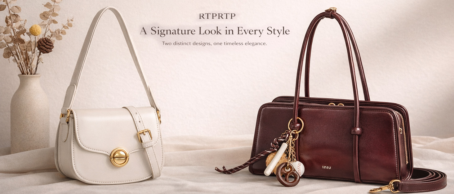 Vintage Burgundy Handbag View 1