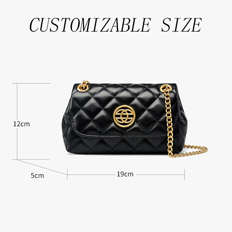 Wholesale Customizable Best Luxury Messenger Bags for Ladies Cross Body Black Handbag Shoulder Bag Bags for Women