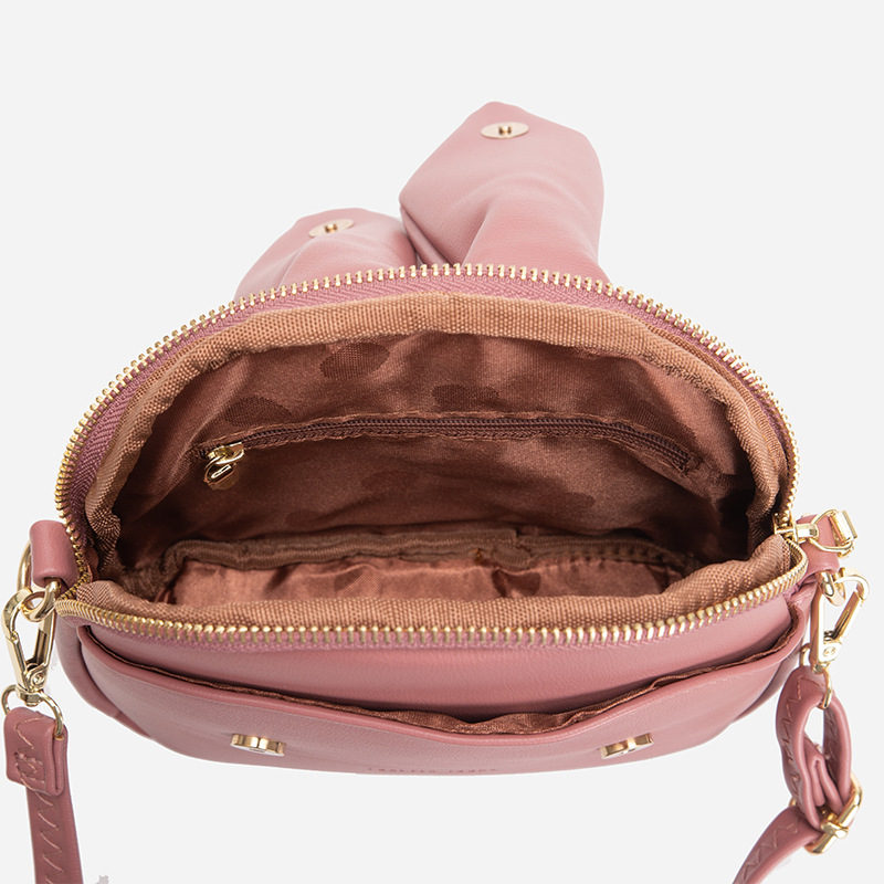 Long Soft Rabbit Ears Crossbody Shoulder Bucket Bag Korean Fashion Lady Tote Handbags for Women