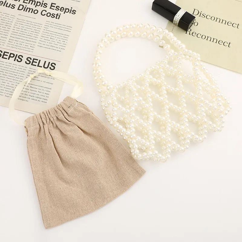Cheap Women's Cloth Bag Handbag Evening Bag Pearl Mesh Ladies Dress Dinner Fashion Clutch Bag