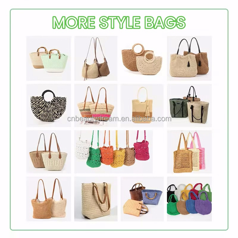 Corn husk cotton rope braided bag 4