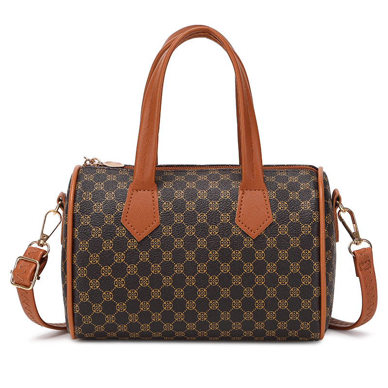 New Fashion Trendy Print Handbags Luxury Pu Leather Crossbody Bag Boston Pillow Bag Shoulder Bags for Women
