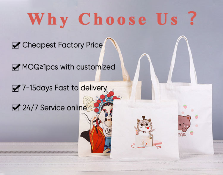Blank Simple Single Shoulder Literary Artistic Cotton Canvas Shopping Tote Bag