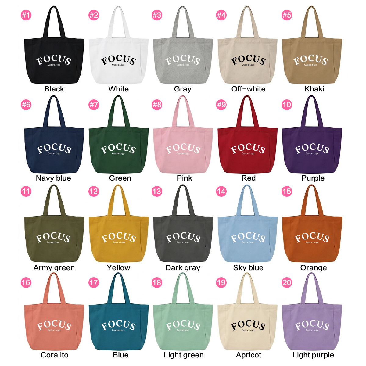 Custom Logo Color Oversized Cotton Canvas Tote Bags Reusable Durable Weekender Giant Large Grocery Shopping Sporty Bag for Yoga