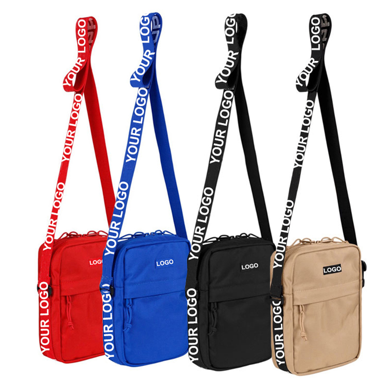 Low MOQ High Quality Custom Sport Fashion Style Mini Shoulder Crossbody Bags For Men Custom Messenger Bag