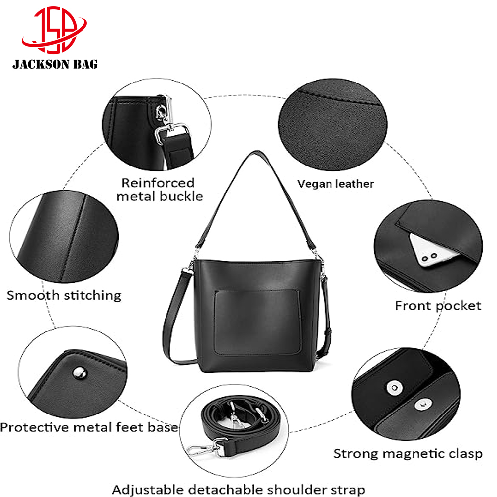 Bucket Bag Purses Bucket Bags and Purses for Women Drawstring and Shoulder Handbags with Detachable Straps