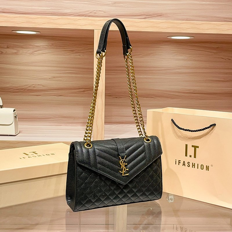 Luxury Designer Shoulder Bags for Womans Ladies Flap Fashion Handbag Chain Square Crossbody Underarm Bag Clutch Shoulder Bag