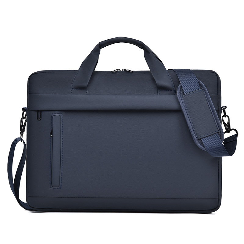 Waterproof Laptop Bag Casual Business Crossbody Simple Single Shoulder Briefcase Zipper Closure Lightweight Durable 15 Inches