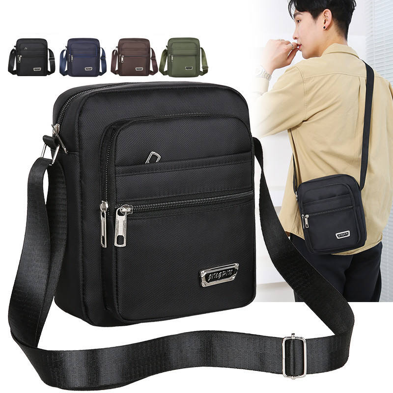 Custom Printed Logo Travel Shoulder Bag Wholesale Classic Durable Men's Chest Bag Oxford Portable Messenger Mobile Phone Bag