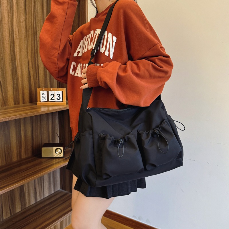 Minimalist Messenger Bag for Couples; Fashion Workwear Crossbody Bag for Literary Youth