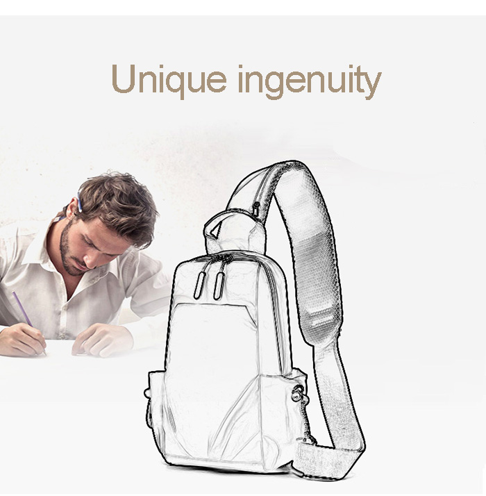 New Multifunctional Messenger Bag Small Backpack Yiwu Waterproof Casual Nylon Bag Men Crossbody Bags