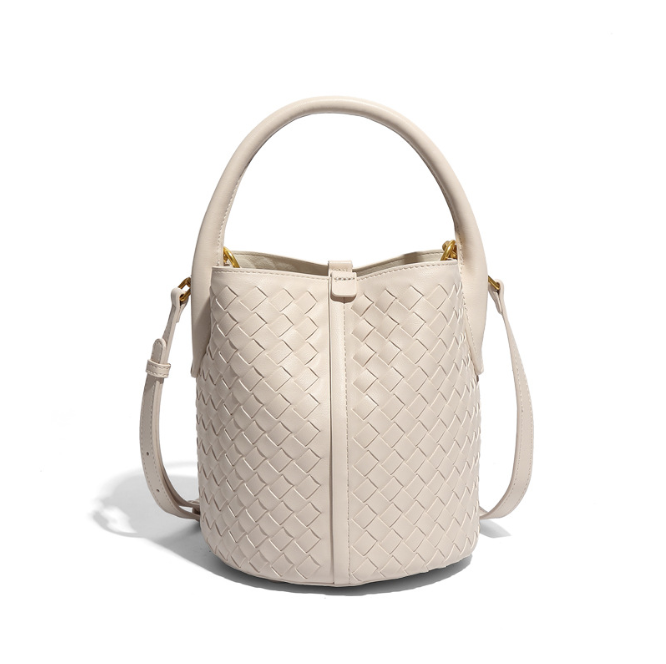 New PU Fashion Portable Bucket Bag Casual All-match Simple Light Luxury Shoulder Crossbody Bag