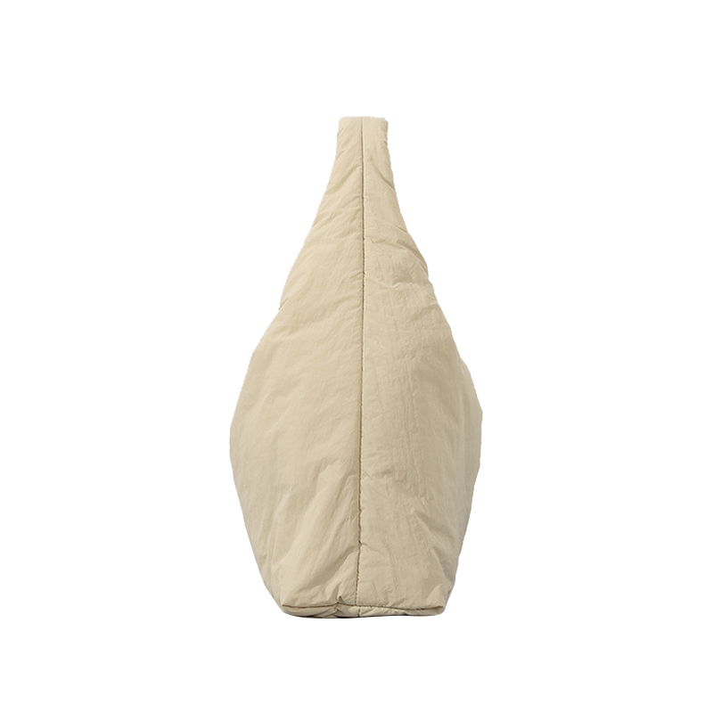 Trendy Women Ladies Lightweight Casual Nylon Padded Quilted Shoulder Puffy Bag Custom Travel Soft Puffer Handbag Hobo Tote Bag