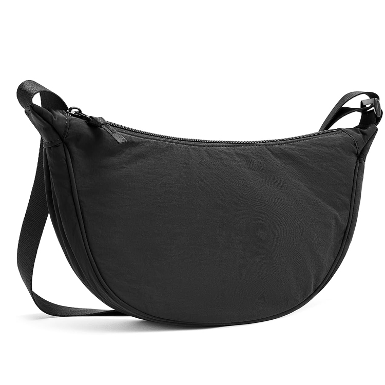 Customized Waterproof Nylon Shoulder Fanny Waist Bag Purses Crossbody Dumpling Bag Pouch Fanny Pack Fashion Belt Bag For Women