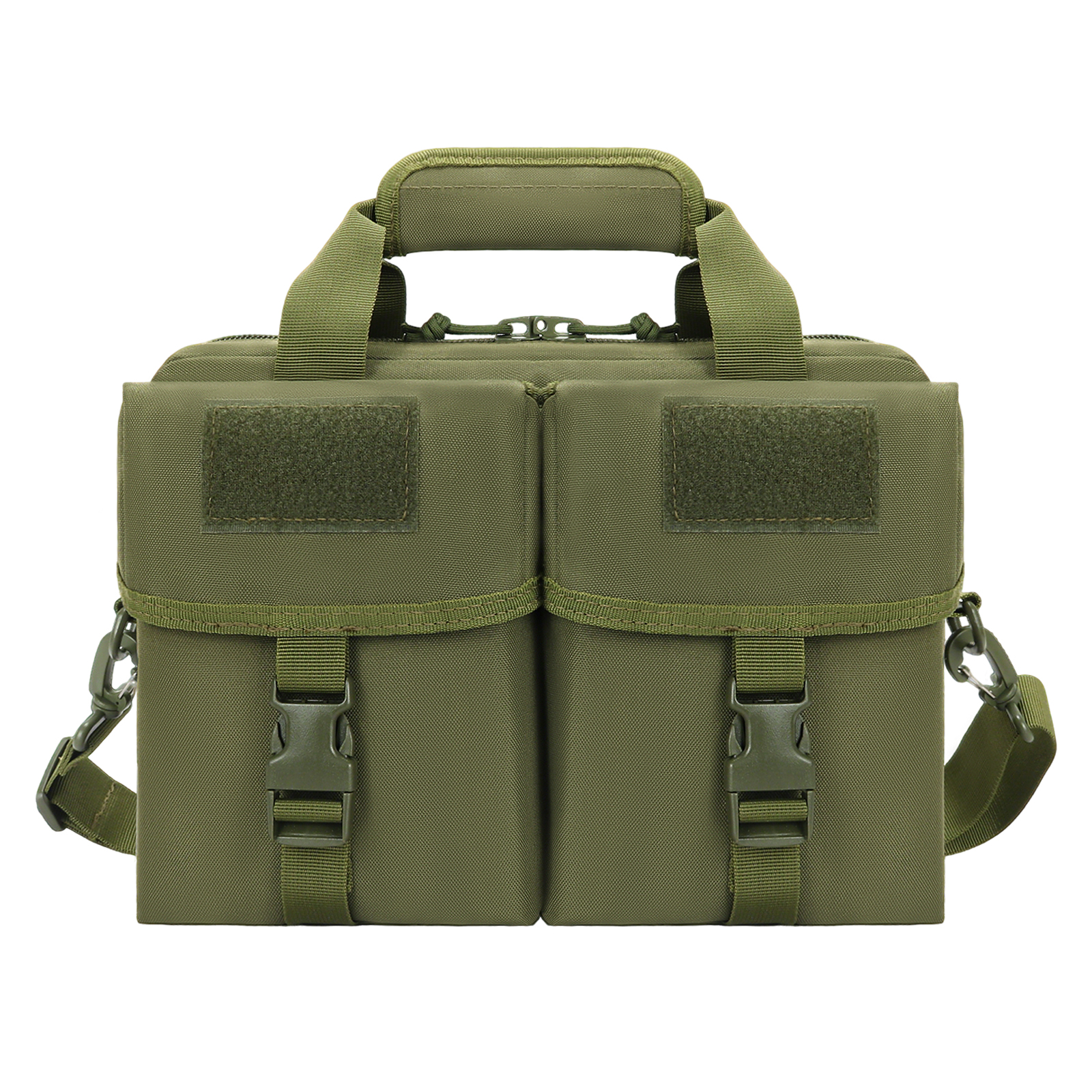 Tactical MOLLE Messenger Bag Sling Shoulder Pack Briefcase with Laptop Compartment Utility Carry Satchel for Outdoor EDC Work