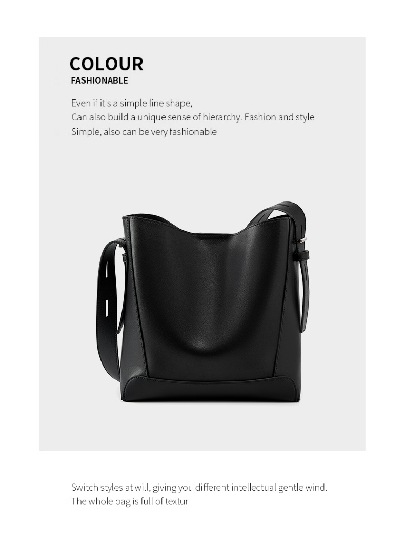Genuine Leather Bucket Bag Showcase 27