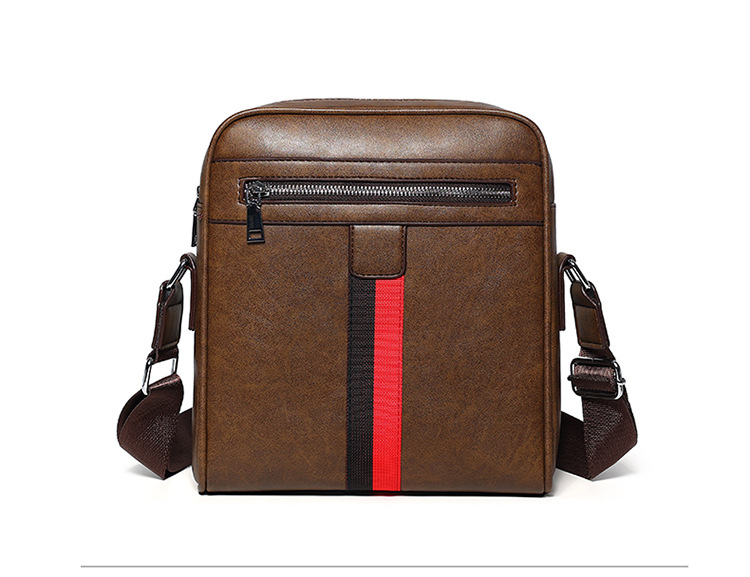 Large Capacity Classic Men's High-End Satchel Fashionable Business Crossbody Shoulder Bag and Messenger Bag Casual Style