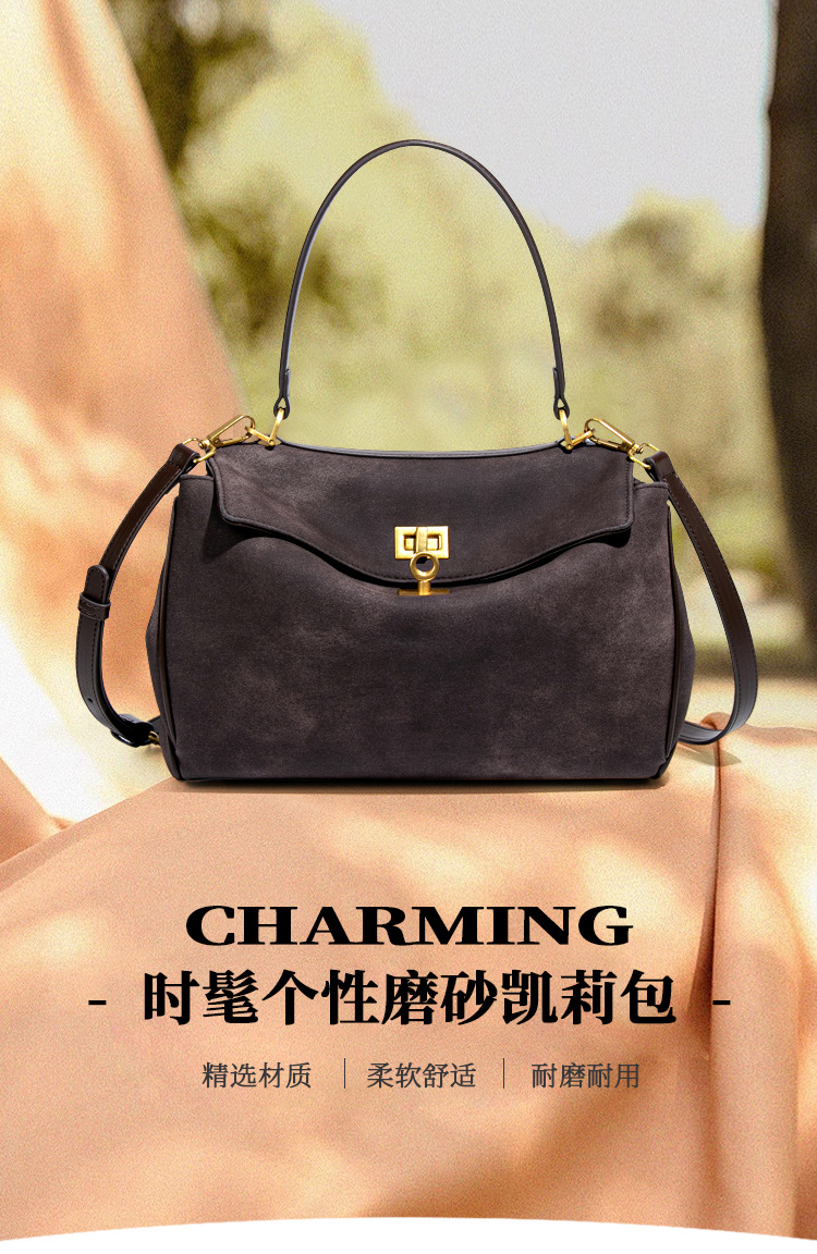 Fashion PU leather Tote Bag Grid 1