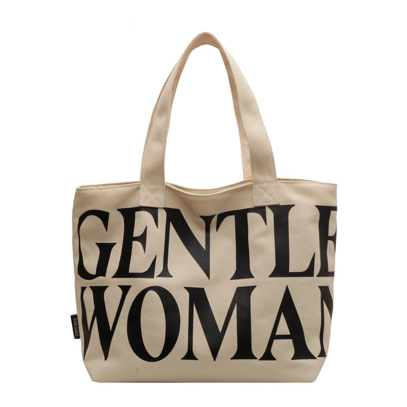 Eco-Friendly 100% Cotton Tote Bag Customized Logo Shopping Bag with Zipper Recyclable Canvas Bags for Women
