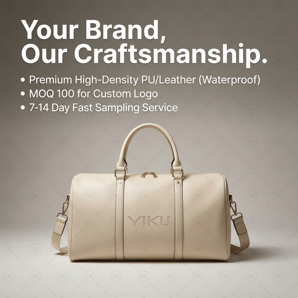 Custom Waterproof Leather Weekender Overnight Bag Large Carry Bag Travel Tote Duffel Bag for Men PU OEM Fashion Unisex Trip