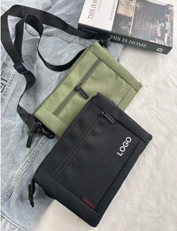 New Trendy Portable Casual Minimalist Light-Weight Messenger Bag Crossbody Bag With Custom Printed Logo