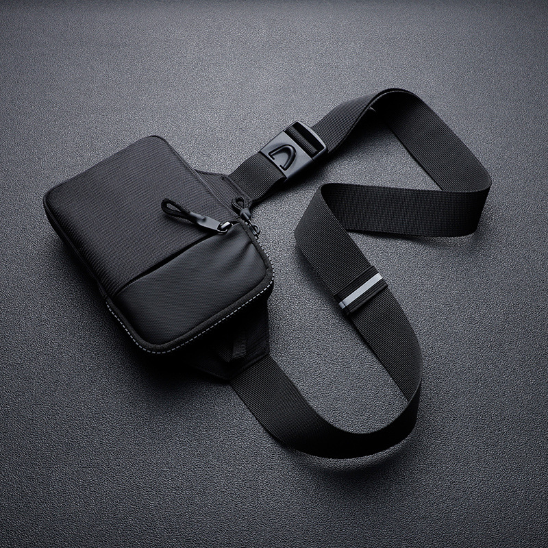 Multifunctional Outdoor Sports Fanny Pack Nylon Single Shoulder Sling Bags Casual Zipper Small Crossbody Chest Bag