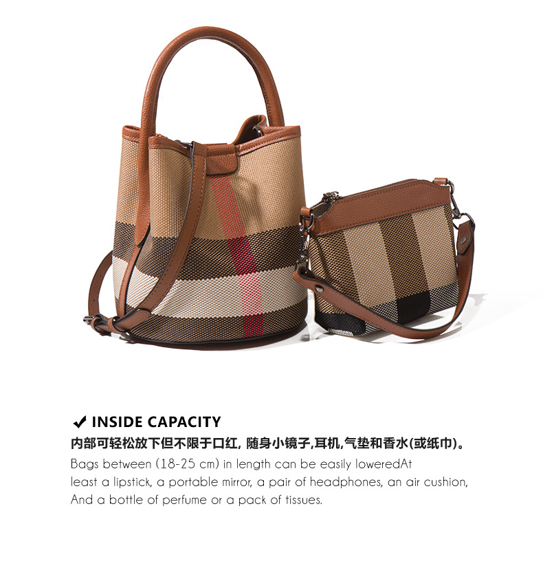 Genuine Leather Bucket Bag View 4