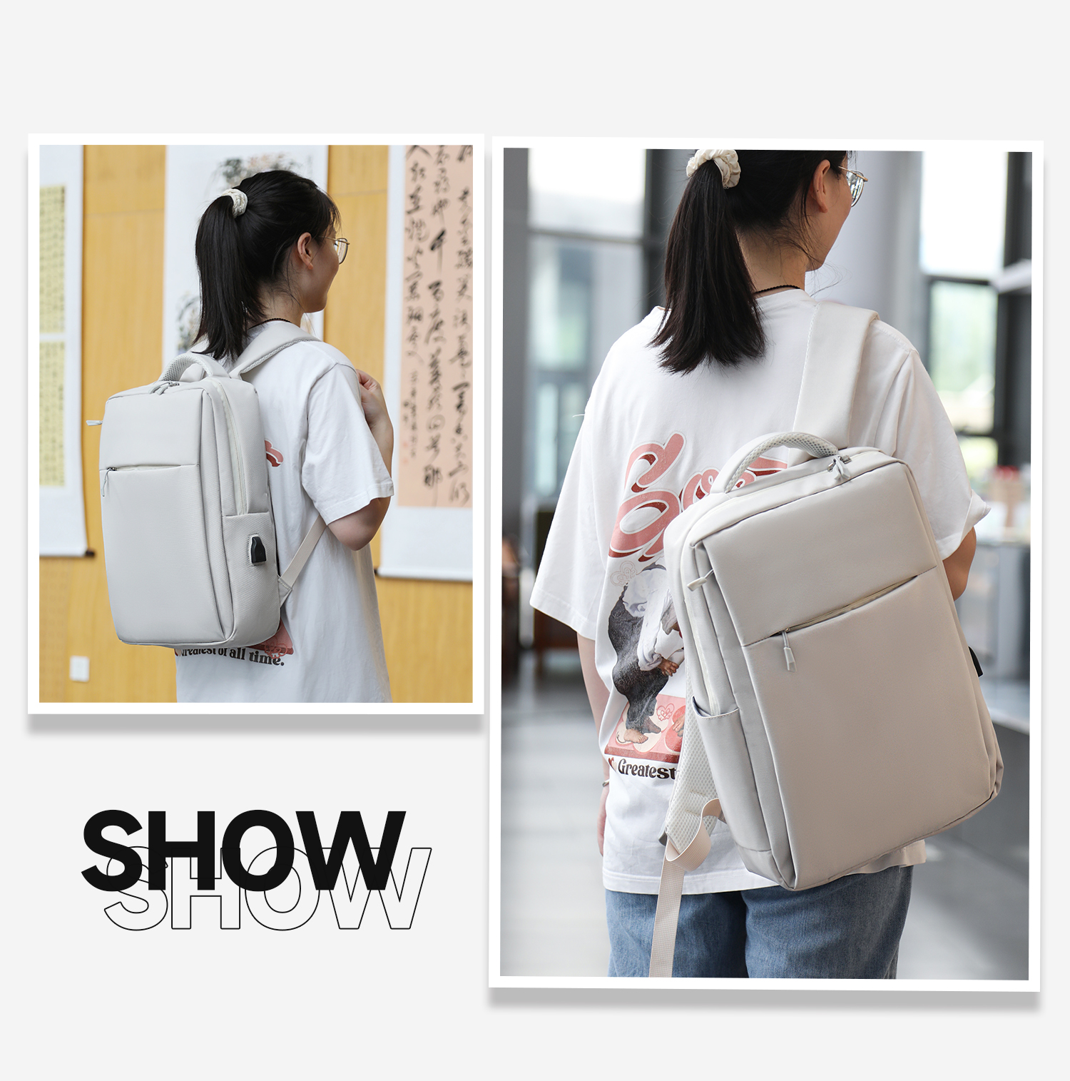 10 20 30 35 40 45 Liters Custom Size Heavy-duty Double Zipper 15.6inch Travel Laptop Backpack Bag for Man