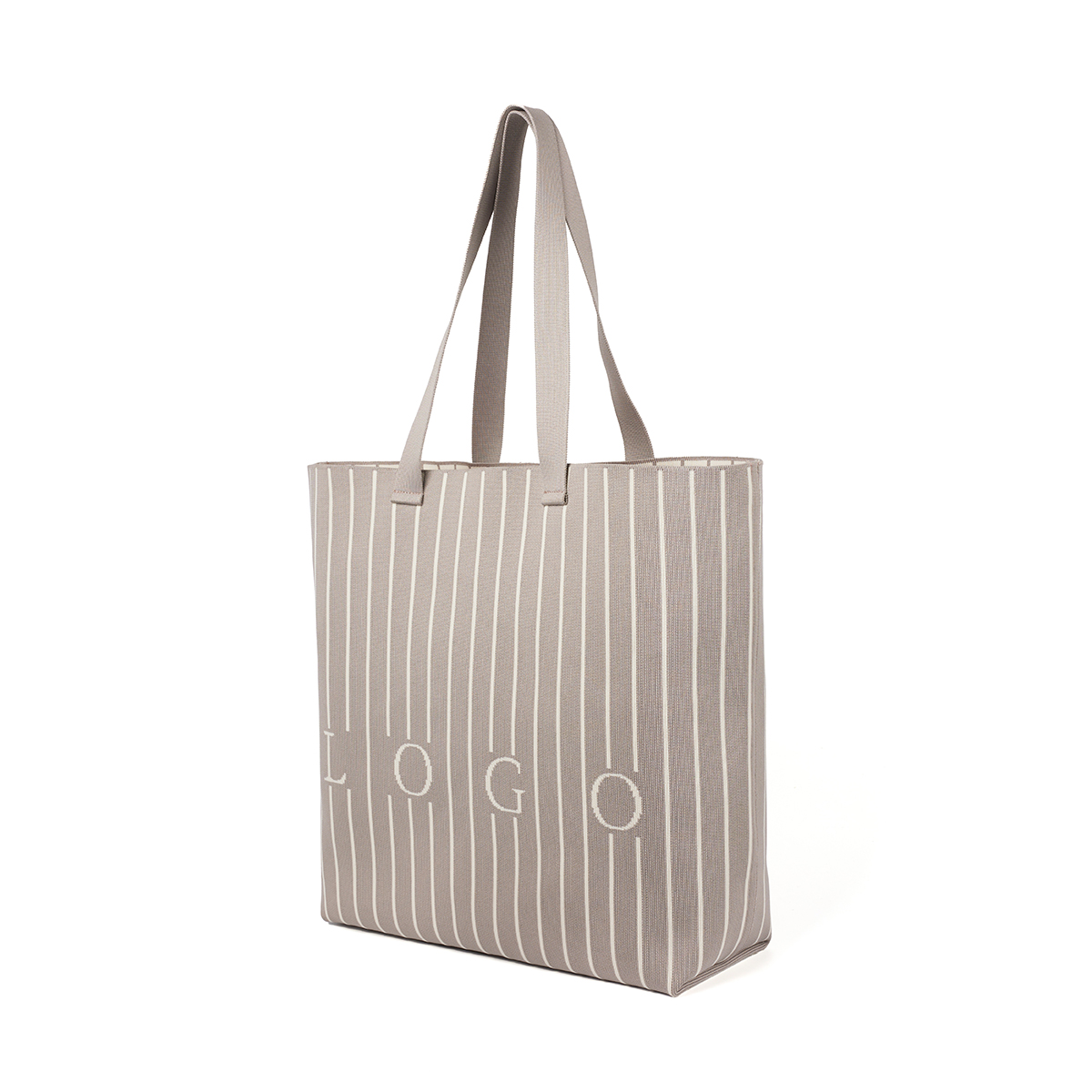 Wholesale Classic Black White Striped Ladies Shoulder Bag Large Capacity Portable Two Open Fashionable Single Shoulder Shopping