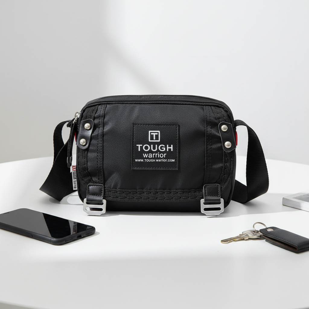 Wholesale Custom New Men's Nylon Waterproof Shoulder Crossbody Bag Fashion Casual Multi Compartment Sling Bag for Outdoor