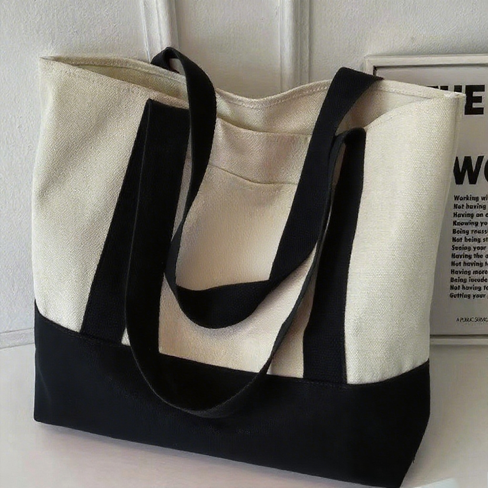 Gahumi Quality Best Fashion Eco Custom Logo Tote Canvas Bag Factory Directly Offer Custom All Over Print Patchwork Tote Bag