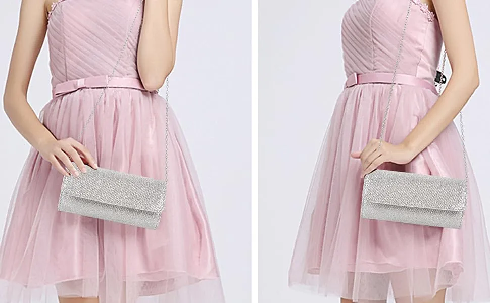 Evening Clutch Bag Purses for Women Ladies Sparkling Party Handbag Wedding Bag