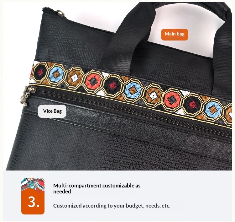 Ethnic Style Document Bag Detail 9