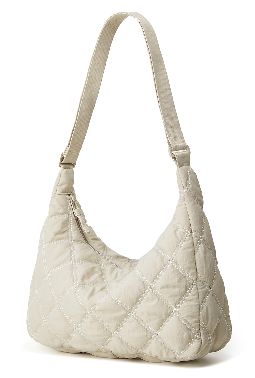 Hobo Bag Puffer Totes Crossbody Hand Bag Solid Color Rhombus Down Padded Dumpling Purse Hand Bag