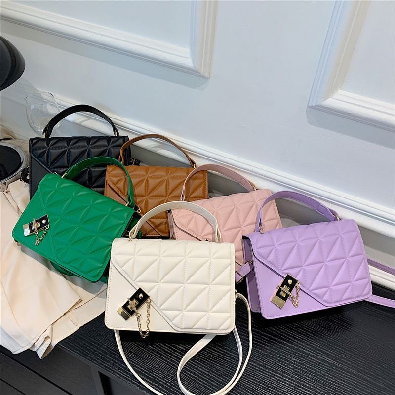 KALANTA Winter Fashion Simple Style Handbags Women Supplier Design Solid Color Square Female Shoulder Small Ladies Crossbody Bag