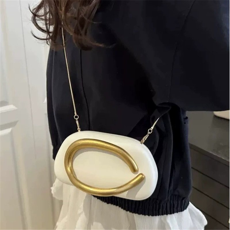 Acrylic Bag Chain Luxury Clutch Ladies Evening Handbags Wholesales Women Dinner Purse Fashion Small Ladies Metal Clutch Bag