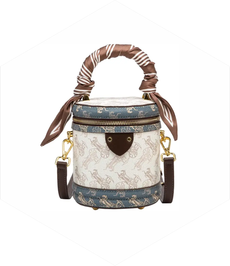 It's a Women's Crossbody Bag, a 2025 New Model Leather Retro Handbag, a Lucky Money Bucket Shoulder Bag and a Water Bucket Bag.
