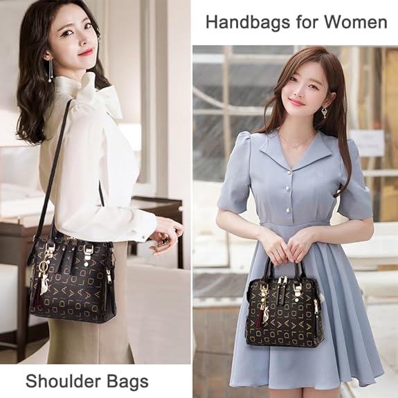 Latest Design Fancy Purses and Handbags for Women Top Handle Satchel Fashion Ladies Tote Bags Travel Casual Shoulder Bag