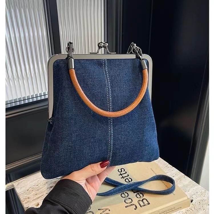 Denim Shoulder Bag Side View