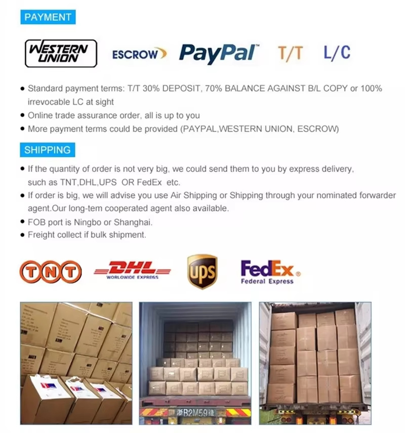Packaging and Shipping Details