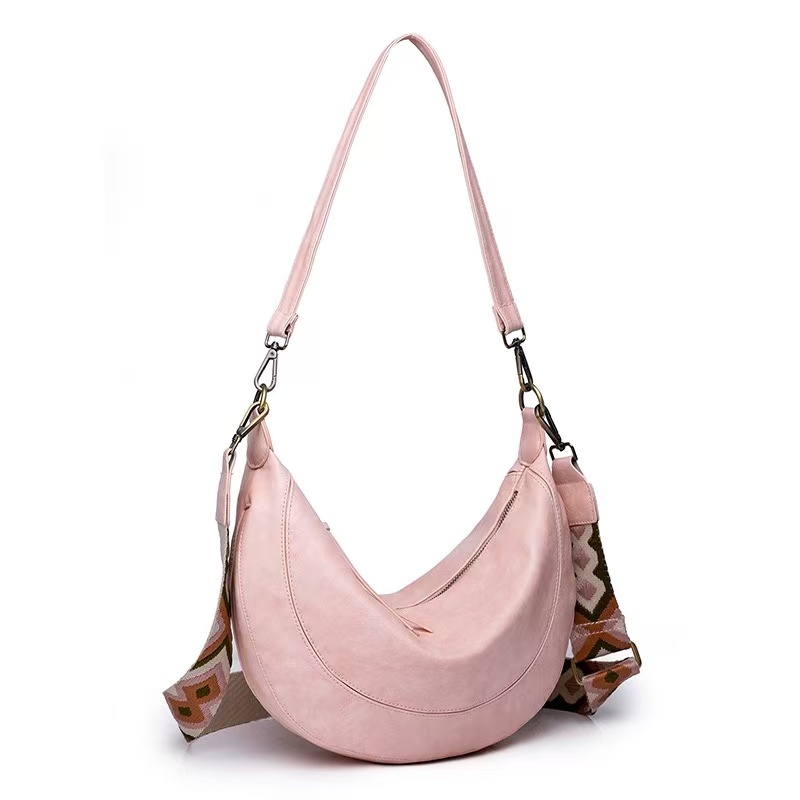 New Handbag High Quality Pu Leather Hobo Crescent Pack Bag Casual Crossbody Bag Women Large Capacity Shoulder Tote Bag
